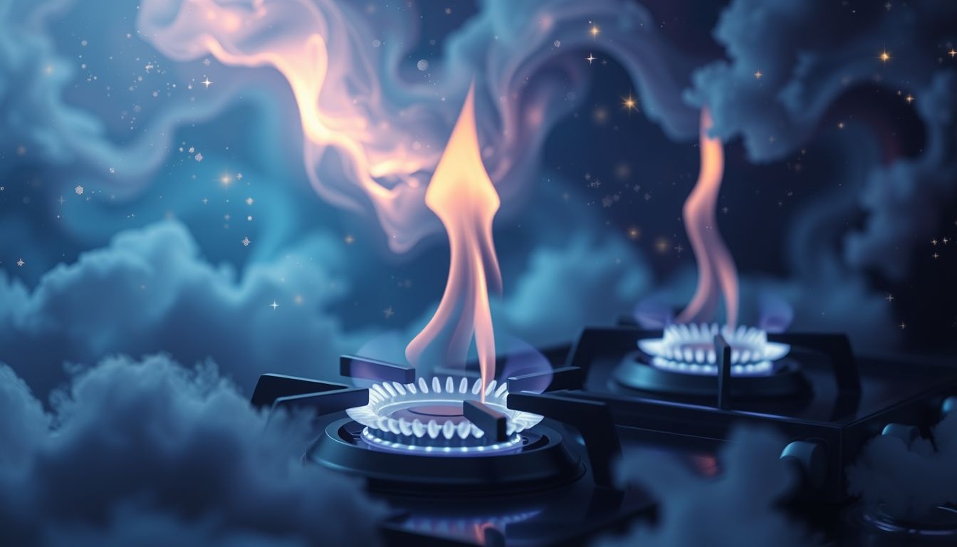Dromen over gaskookplaat symboliseren nieuwe energie en creatieve inspiratie.