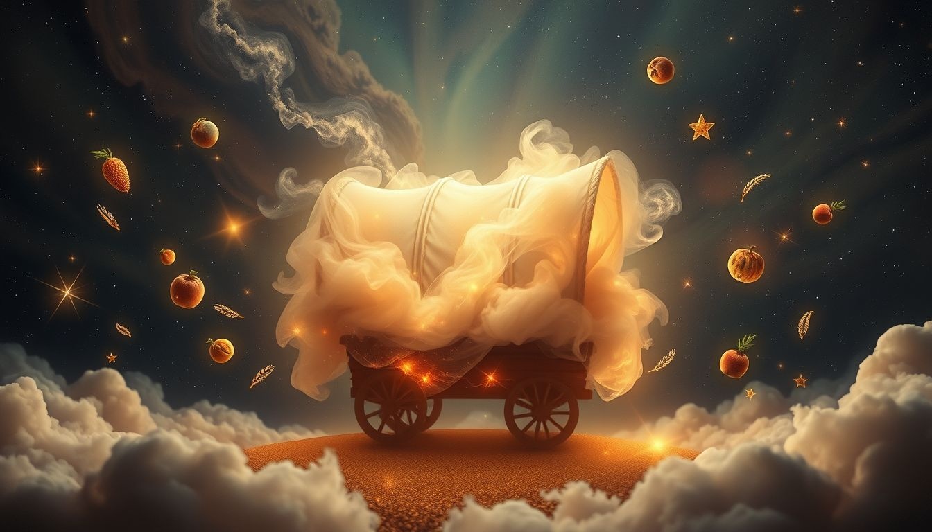 Dromen over volle wagens symboliseren overvloed en geluk in je leven.
