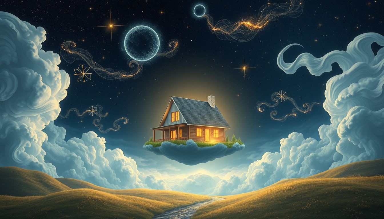 Dromen over een landelijk huis symboliseren innerlijke rust en aardse verbondenheid.