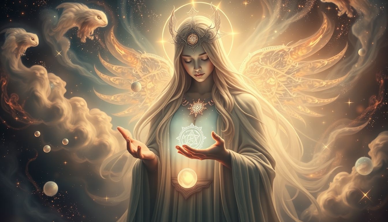 Een oppas met bovennatuurlijke krachten symboliseert bescherming en intuïtie.