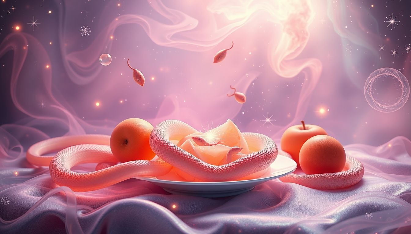 Dromen over slangen in je eten symboliseren verborgen bedreigingen en angsten.