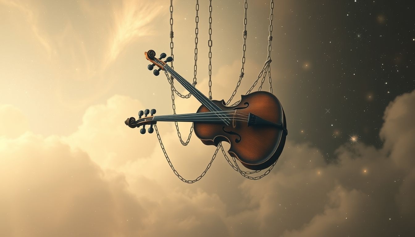 Dromen over stille strijkinstrumenten symboliseren emotionele blokkades en frustratie.