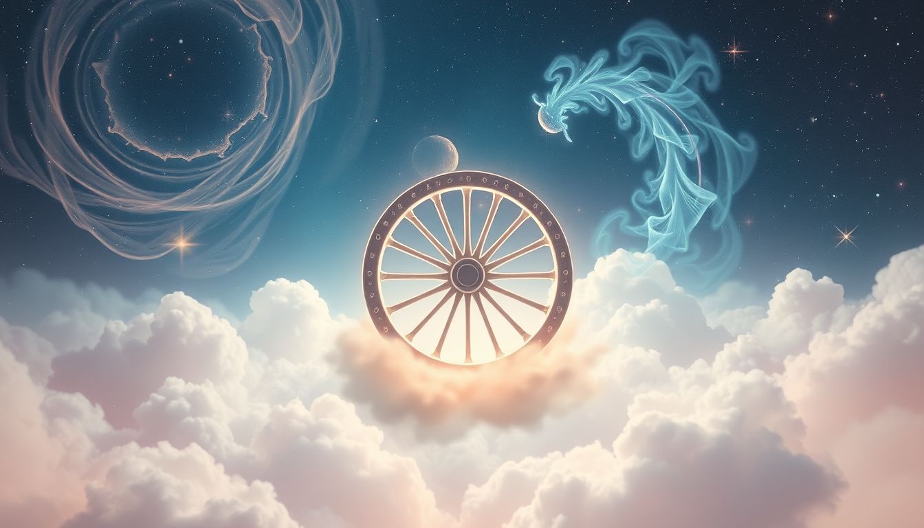 Een wiel zonder spaken symboliseert onzekerheid en instabiliteit in dromen.