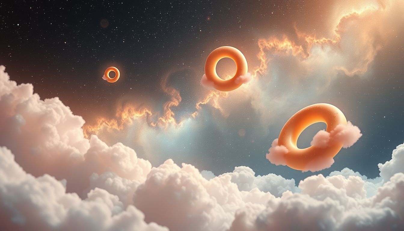 Dromen over donuts symboliseren vaak zoete verleidingen en luiheid.