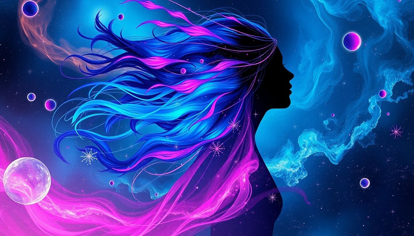 Dromen over fel haar symboliseren vaak nieuwe persoonlijke vrijheid.