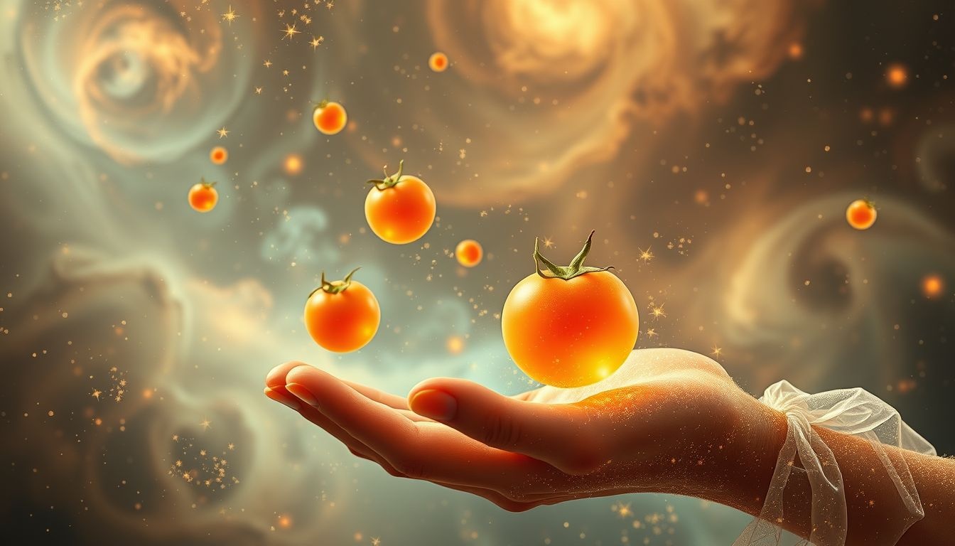 Dromen over tomaten vangen symboliseert moed om uitdagingen aan te gaan.