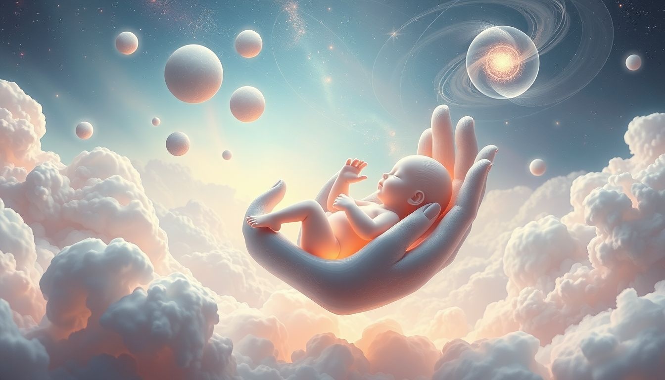 Een adult baby voeden symboliseert verlangen naar zorg en onschuld.