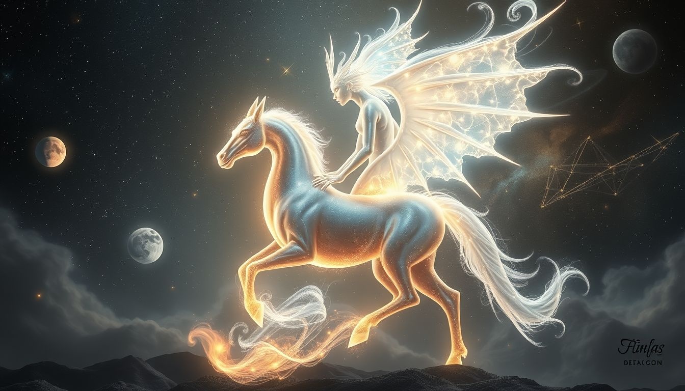 Een dragoon te paard symboliseert moed en avontuur in dromen.