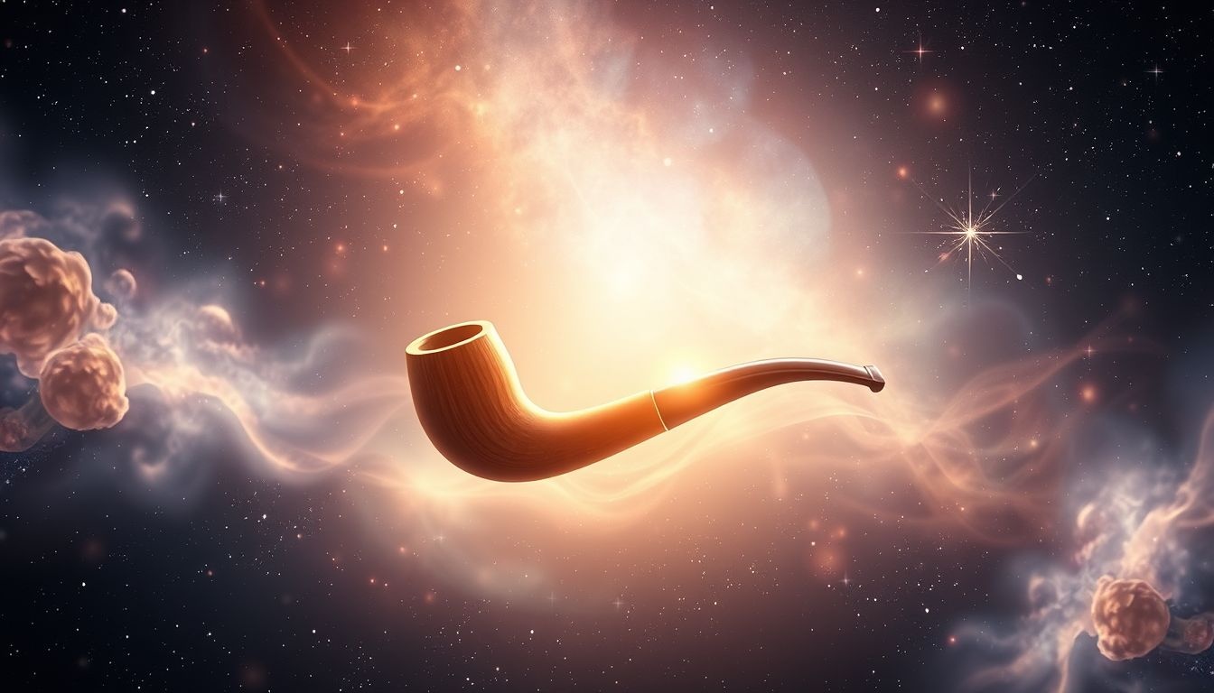 Een nieuwe bruine pijp symboliseert frisse kansen en verbinding.