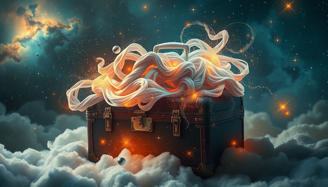 Een volle koffer in dromen symboliseert vaak voorbereiding op verandering.