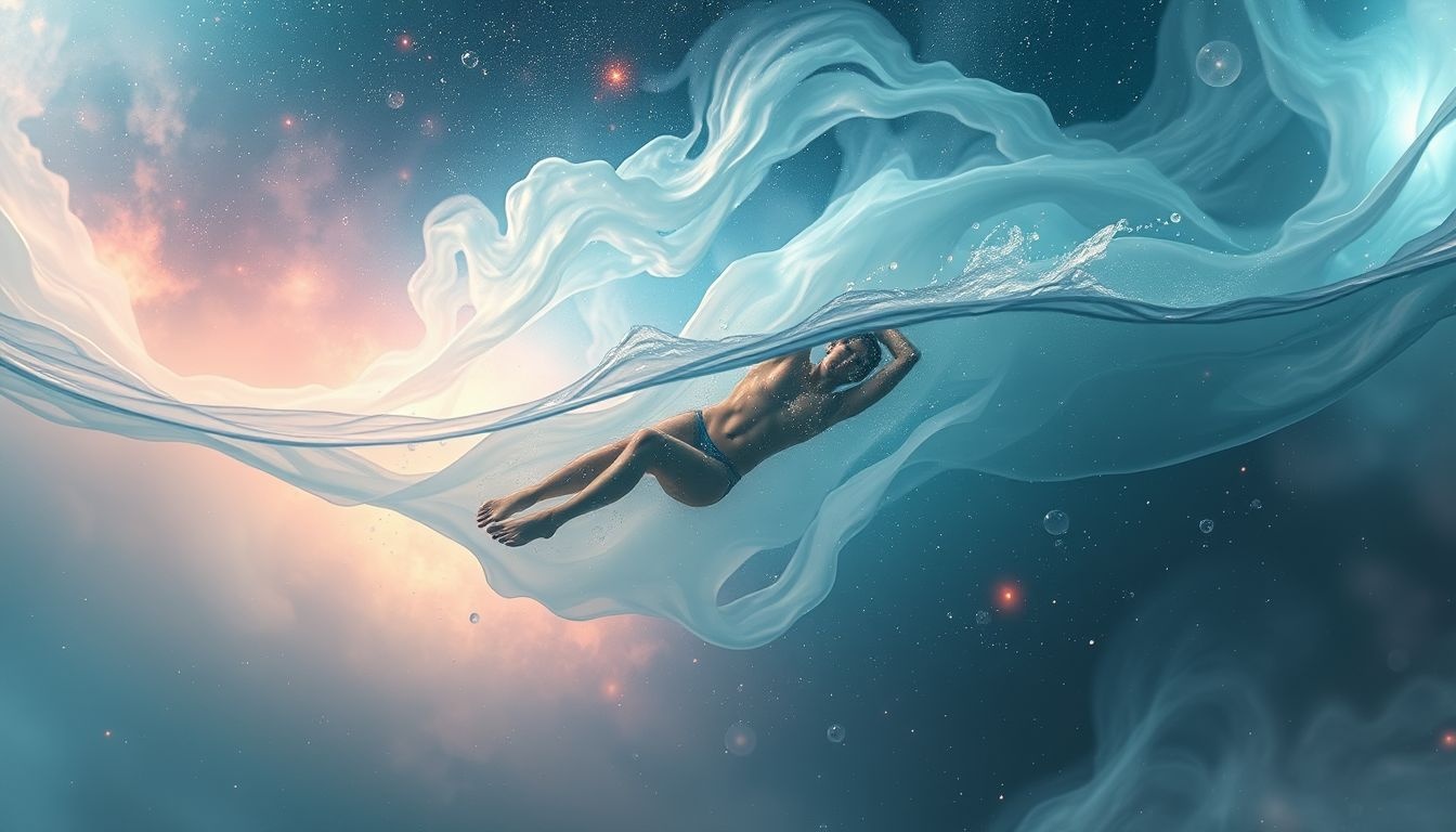 Dromen over stikken in water symboliseert emotionele overweldiging en angst.