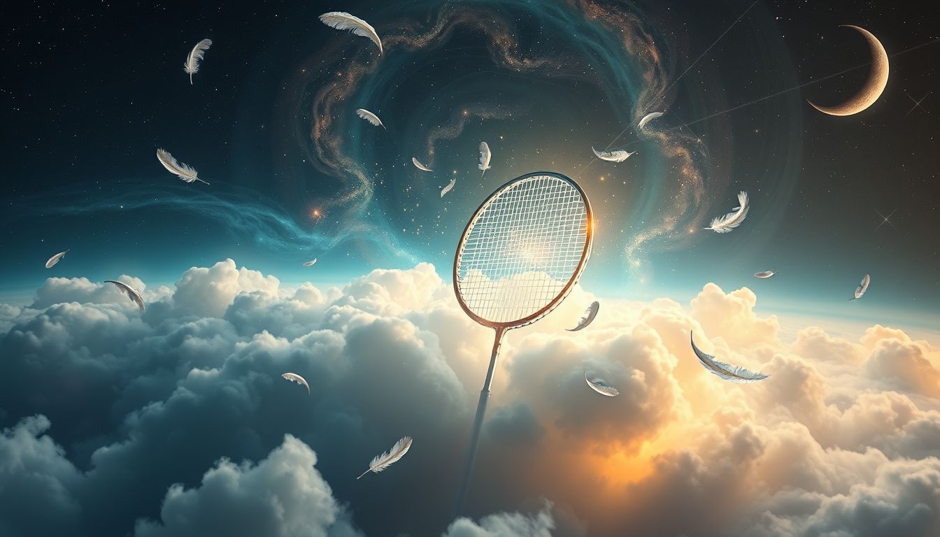 Een gevonden badmintonracket symboliseert nieuwe kansen en zelfvertrouwen.