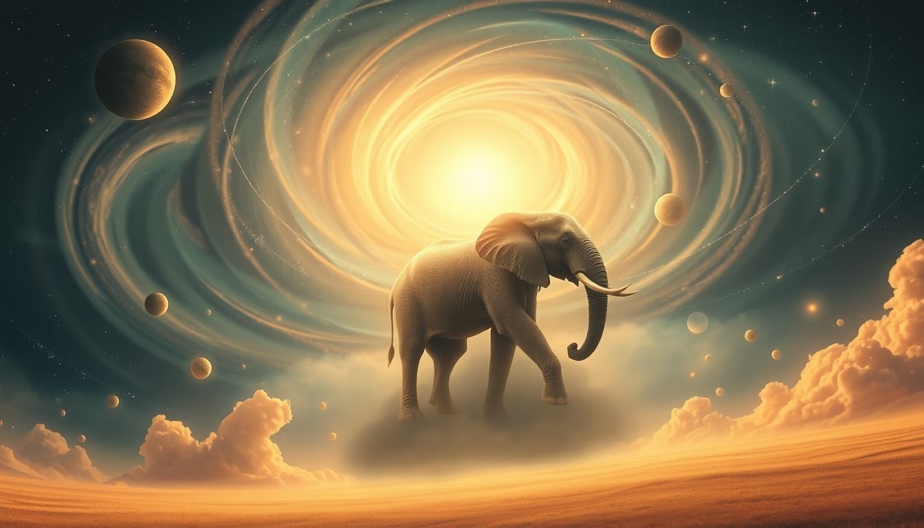 Een ontmoeting met een olifant symboliseert kracht en wijsheid.