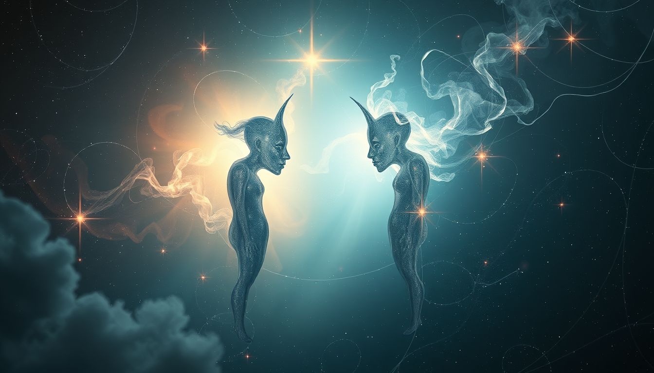 Ruzie tussen Adam en Eva symboliseert innerlijke conflicten en keuzes.