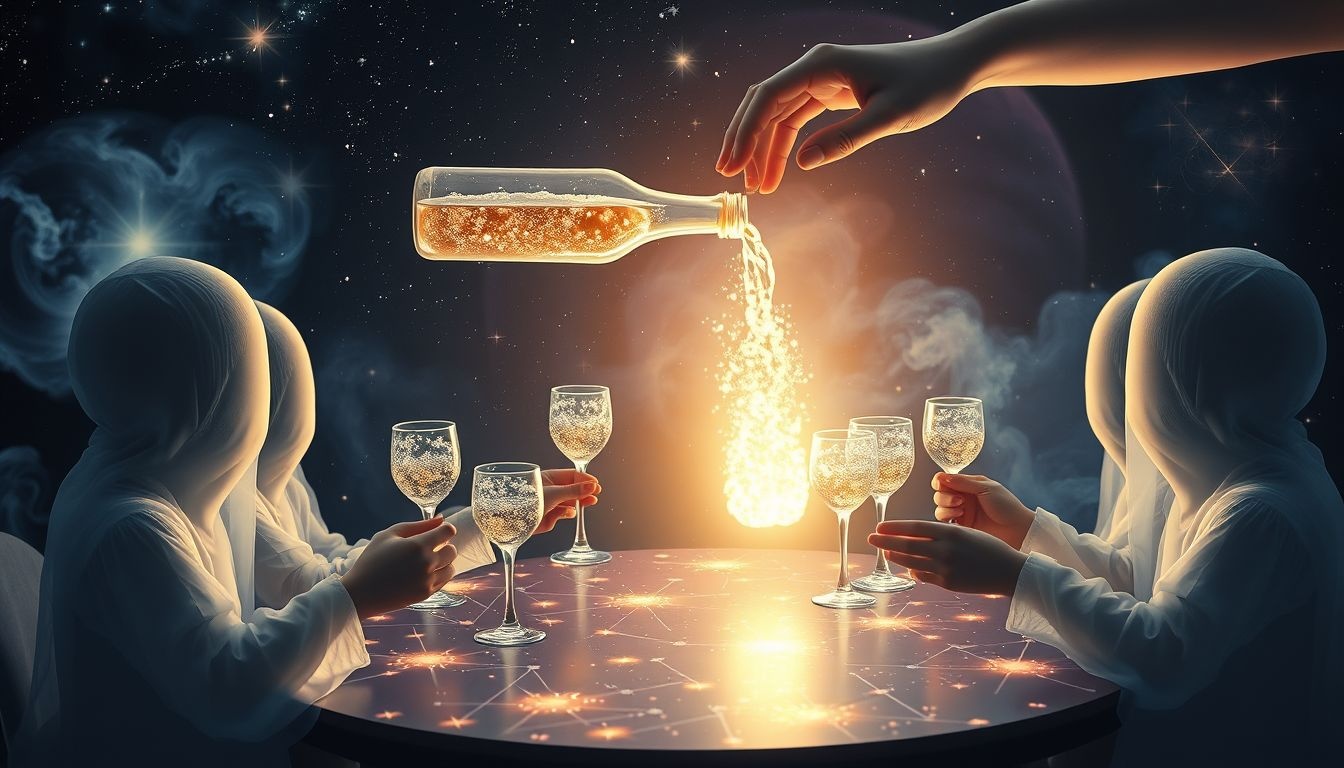 Brut serveren symboliseert het delen van exclusieve momenten met gasten.