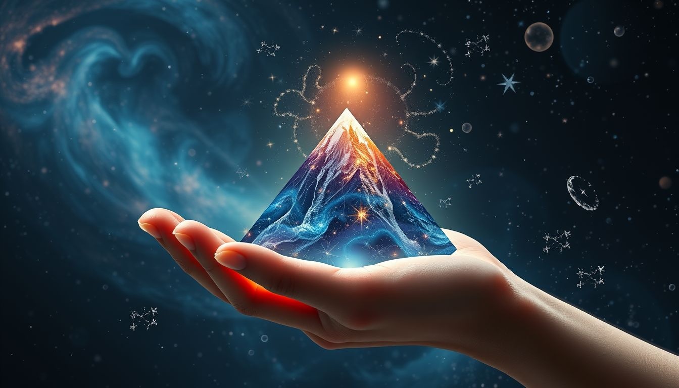 Een berg in je handpalm symboliseert verborgen kracht en potentieel.