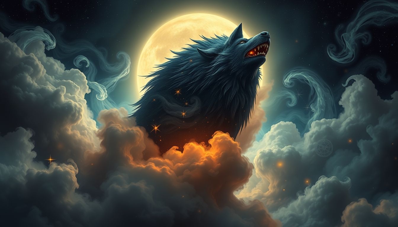 Een weerwolf zien symboliseert verborgen angsten tijdens Halloween.