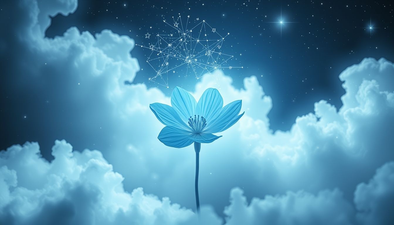 Een blauwe camassia cadeau symboliseert nieuwe hoop en inspiratie.
