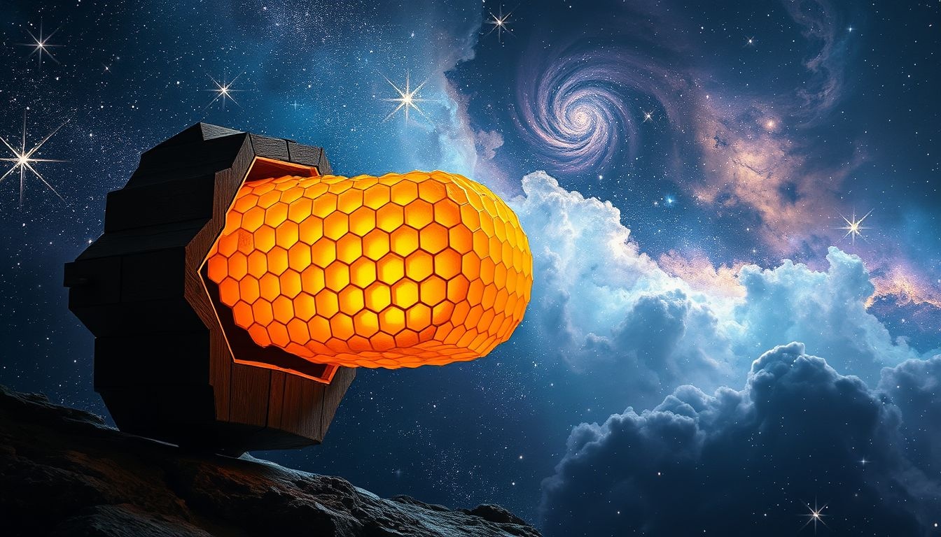 Een honingraat buiten een bijenkorf symboliseert onverwachte kansen.