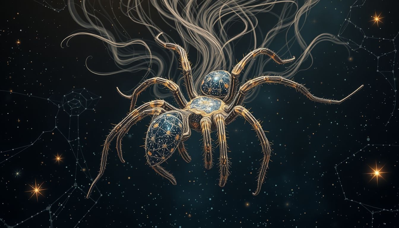 Een tarantula in je haar symboliseert verborgen angst en controleverlies.