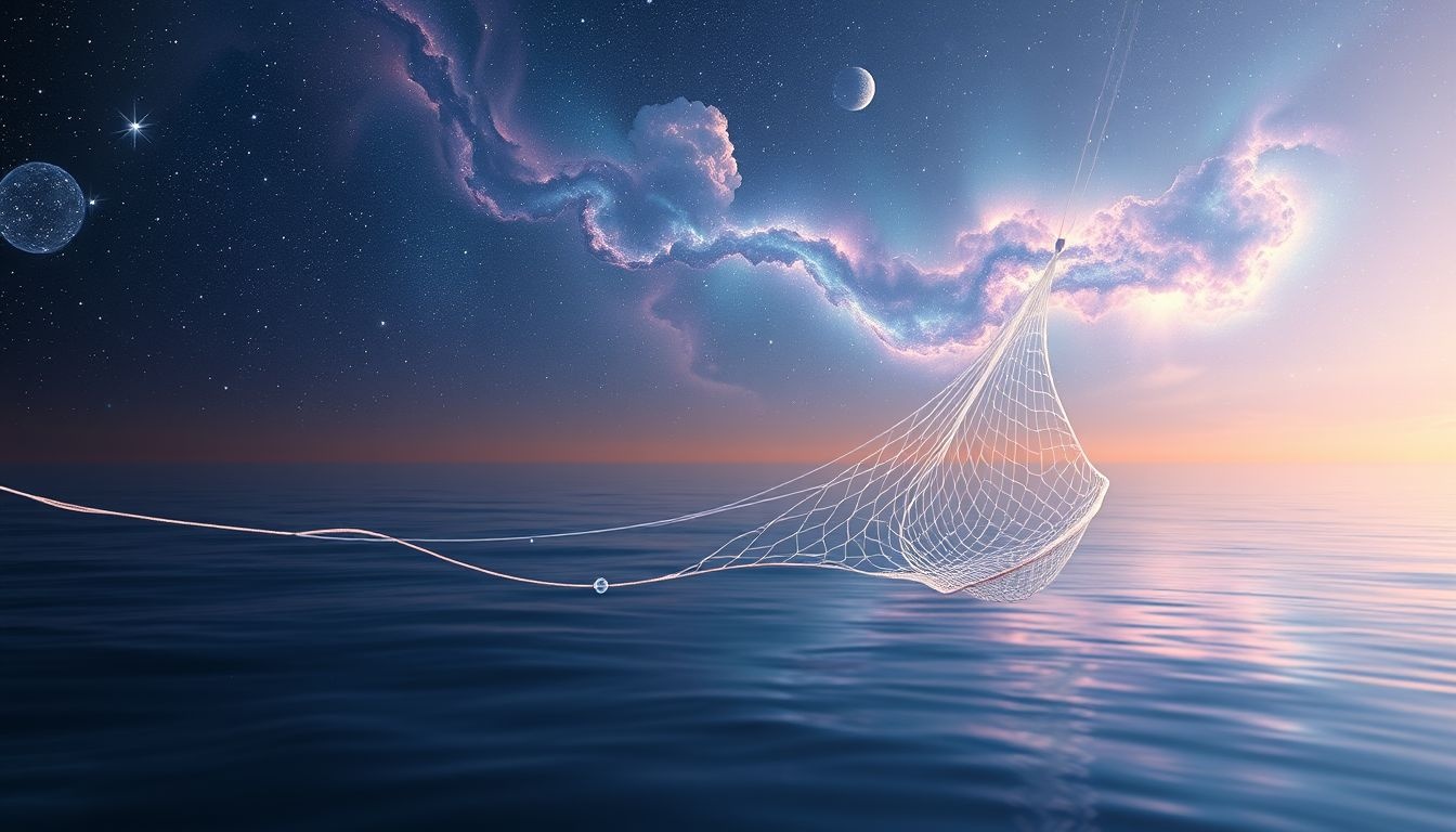 Een sleepnet symboliseert vaak het verzamelen van verborgen kansen in dromen.