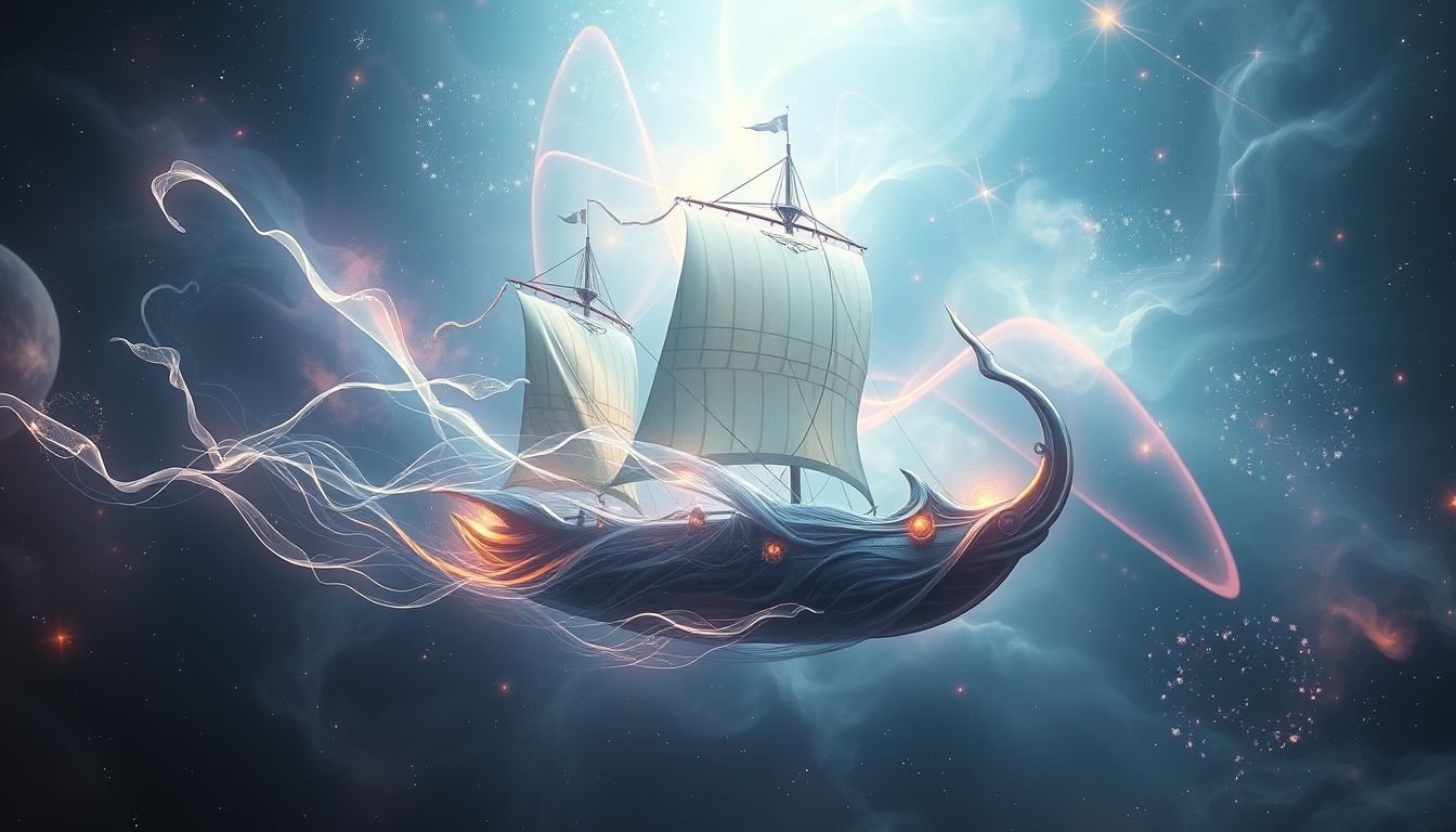 Een galei in dromen symboliseert vaak macht en beheersing.