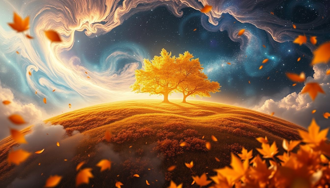 Droom 16 symboliseert transformatie en loslaten in de herfst.