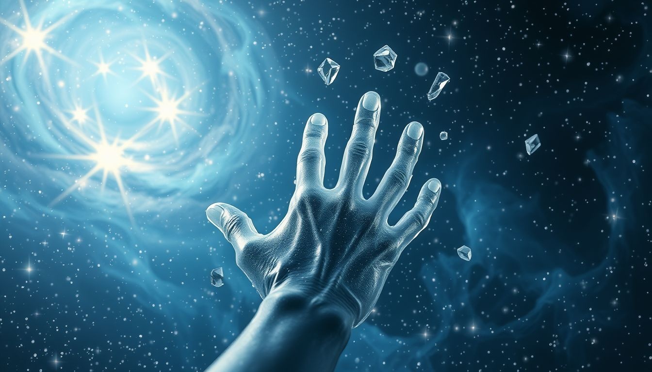 Een ijskoude hand in dromen symboliseert emotionele afstand en kou.