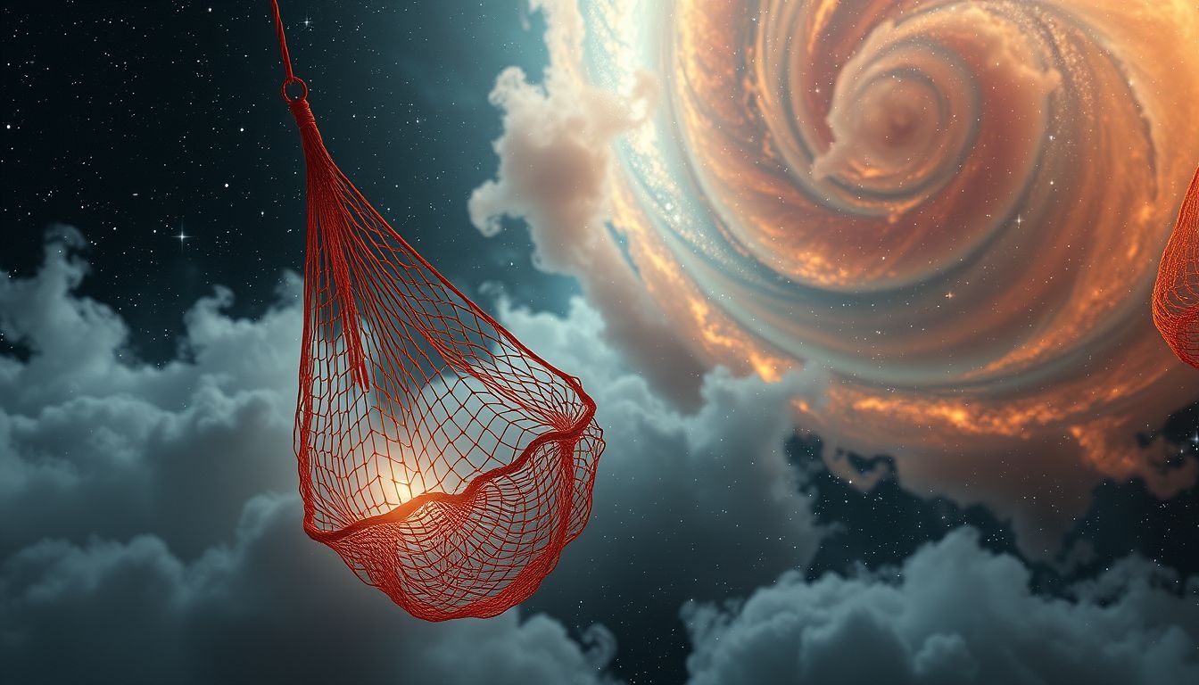 Dromen over een roestig sleepnet symboliseert vastzitten in oude problemen.