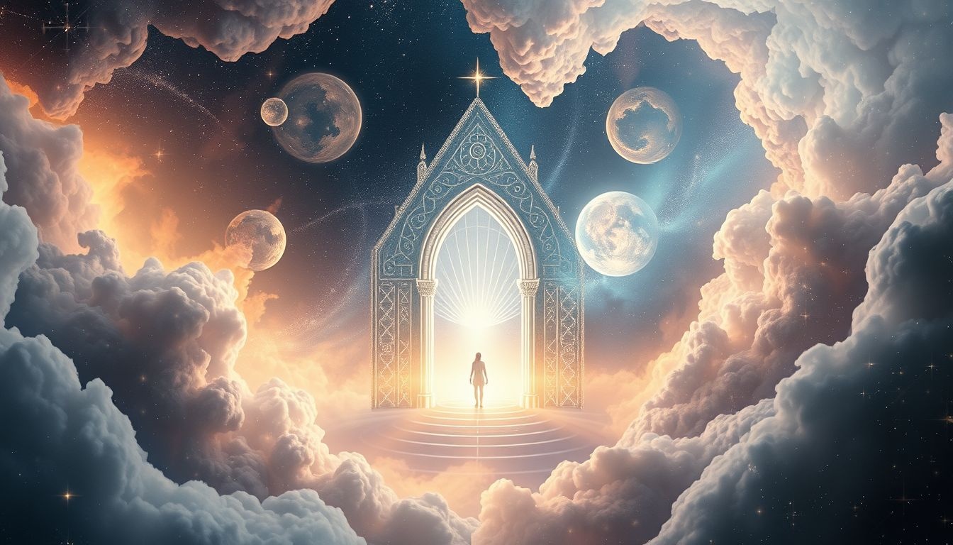 Een kathedraal binnengaan symboliseert spirituele groei en innerlijke rust.