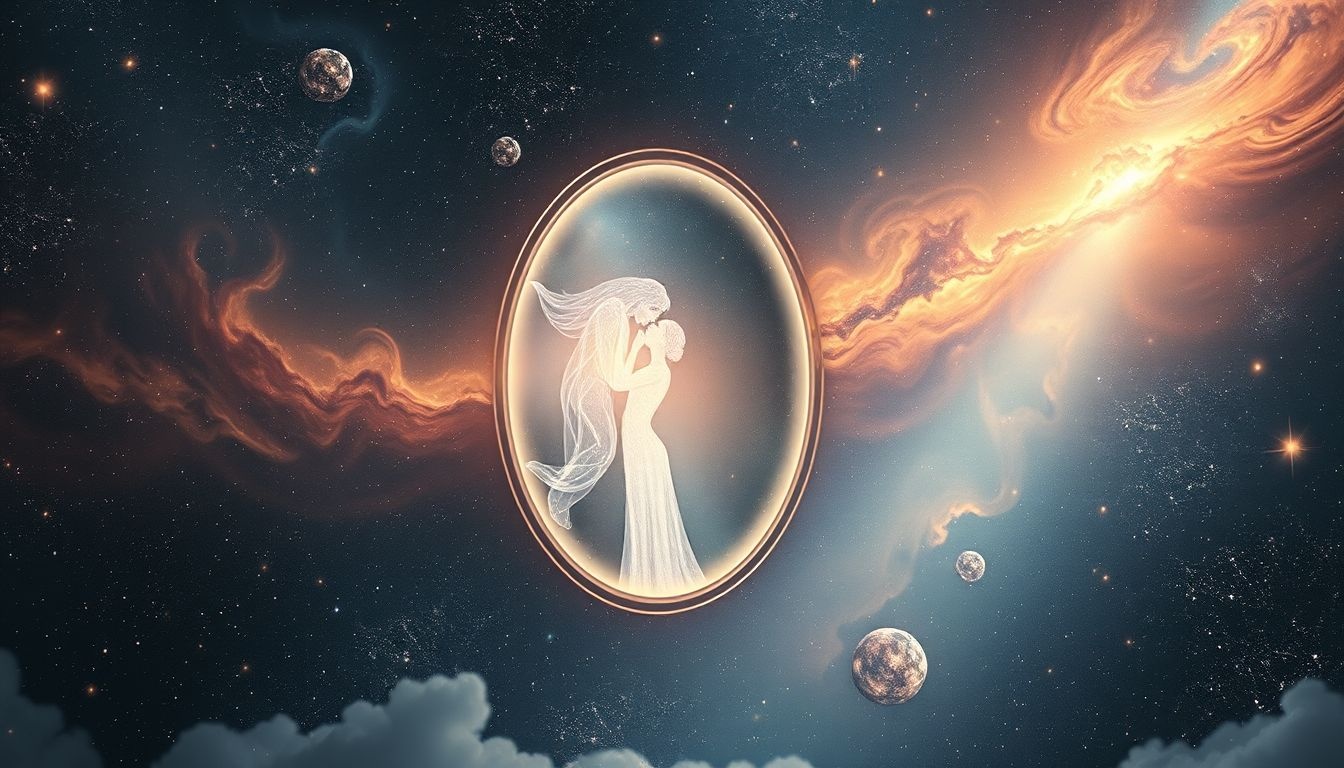 Jezelf kussen in een spiegel symboliseert zelfliefde en acceptatie.