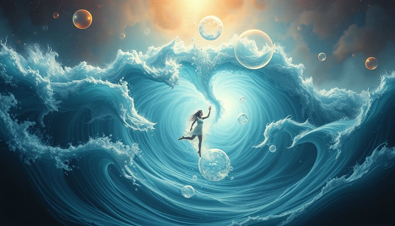 Droom 22 symboliseert bevrijding uit emotionele diepten van stress.