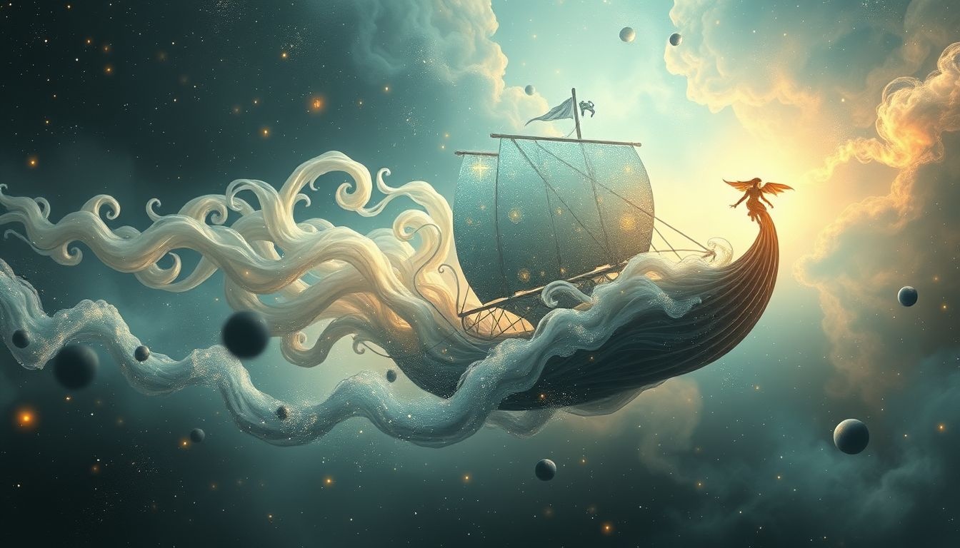 Achtervolgd worden door een galei symboliseert onontkoombare stress.