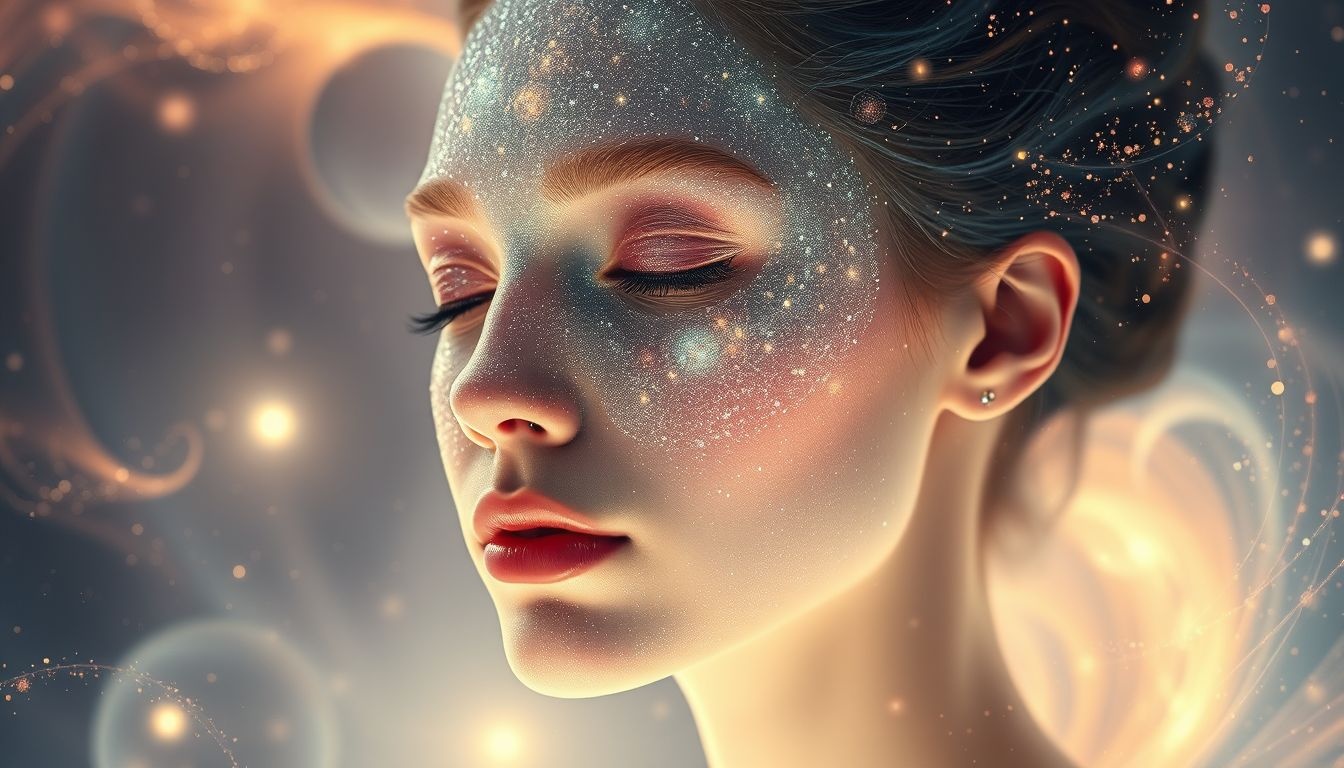 Make-up opdoen voor optreden symboliseert zelfexpressie en zelfvertrouwen.
