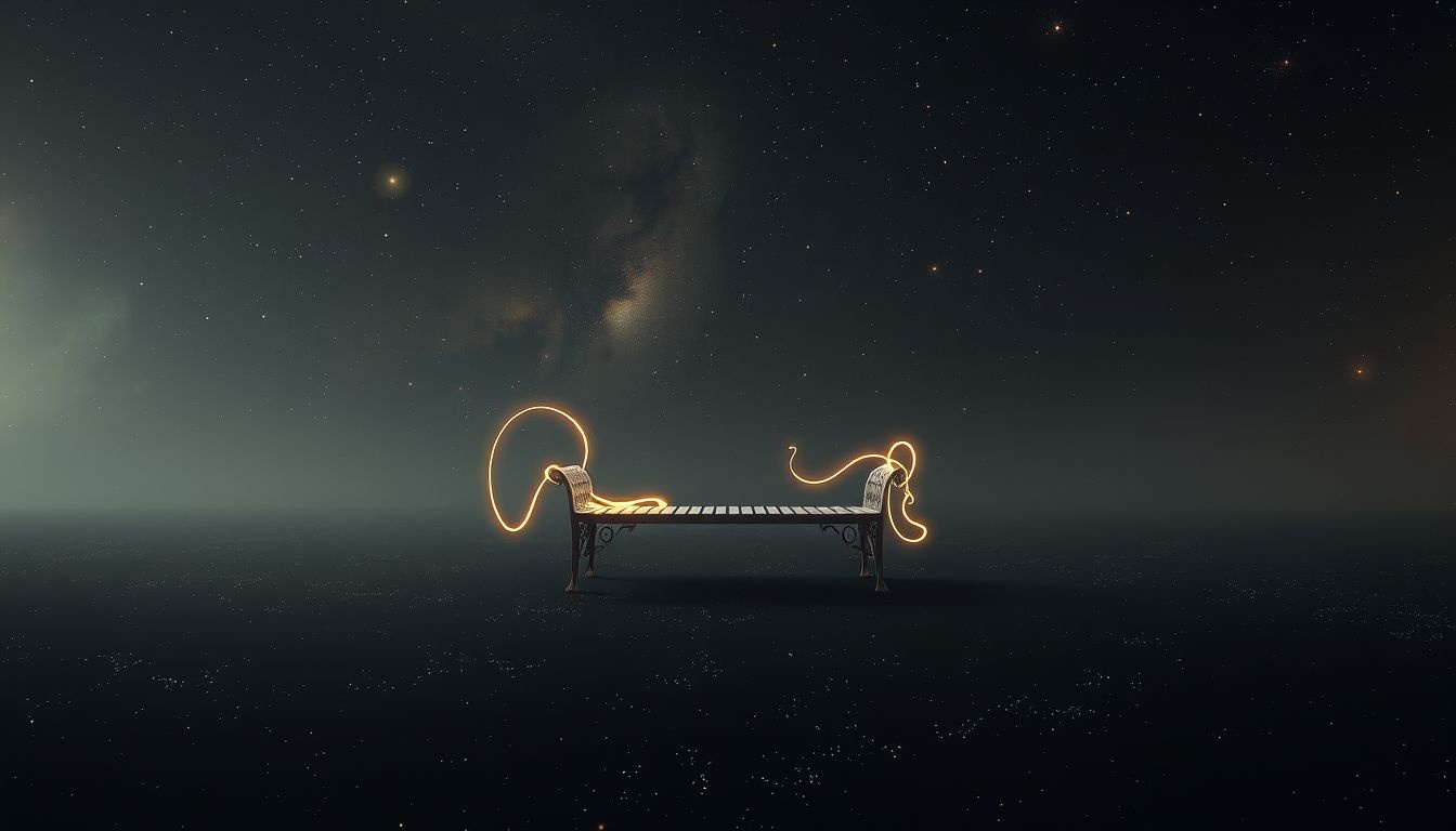 Een lege folterbank symboliseert innerlijke rust en loslaten van angst.