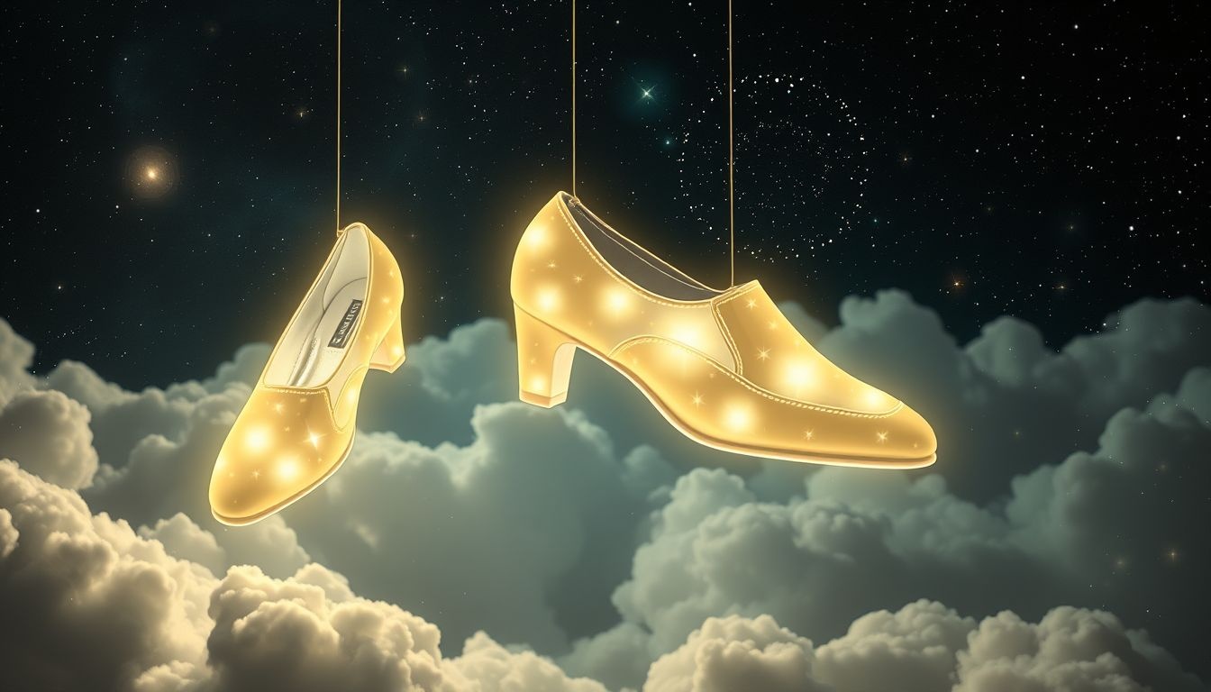 Dromen over glanzende leren schoenen symboliseren trots en zelfvertrouwen.