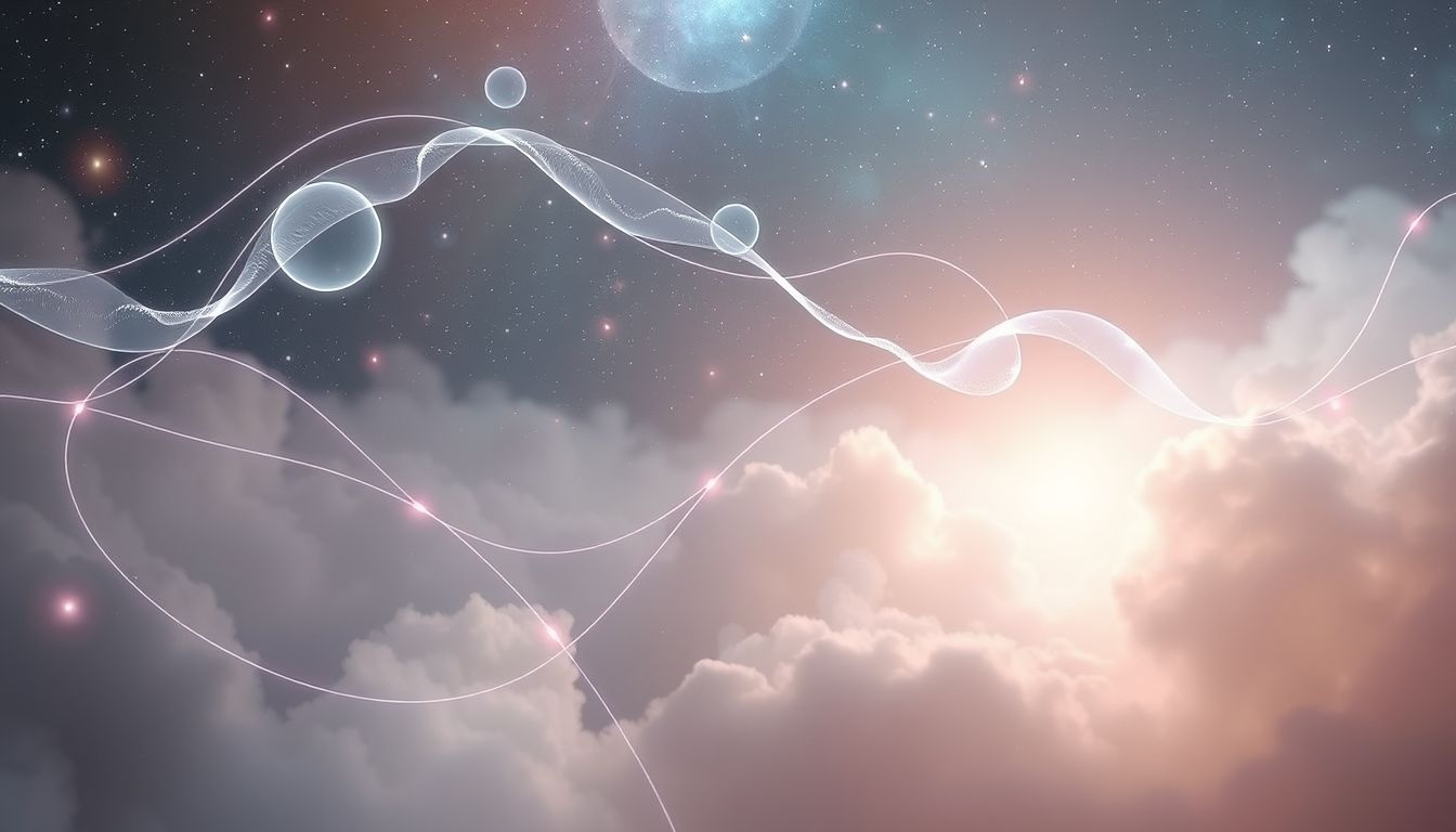 Ether symboliseert verbinding en onzichtbare communicatiekanalen in dromen.