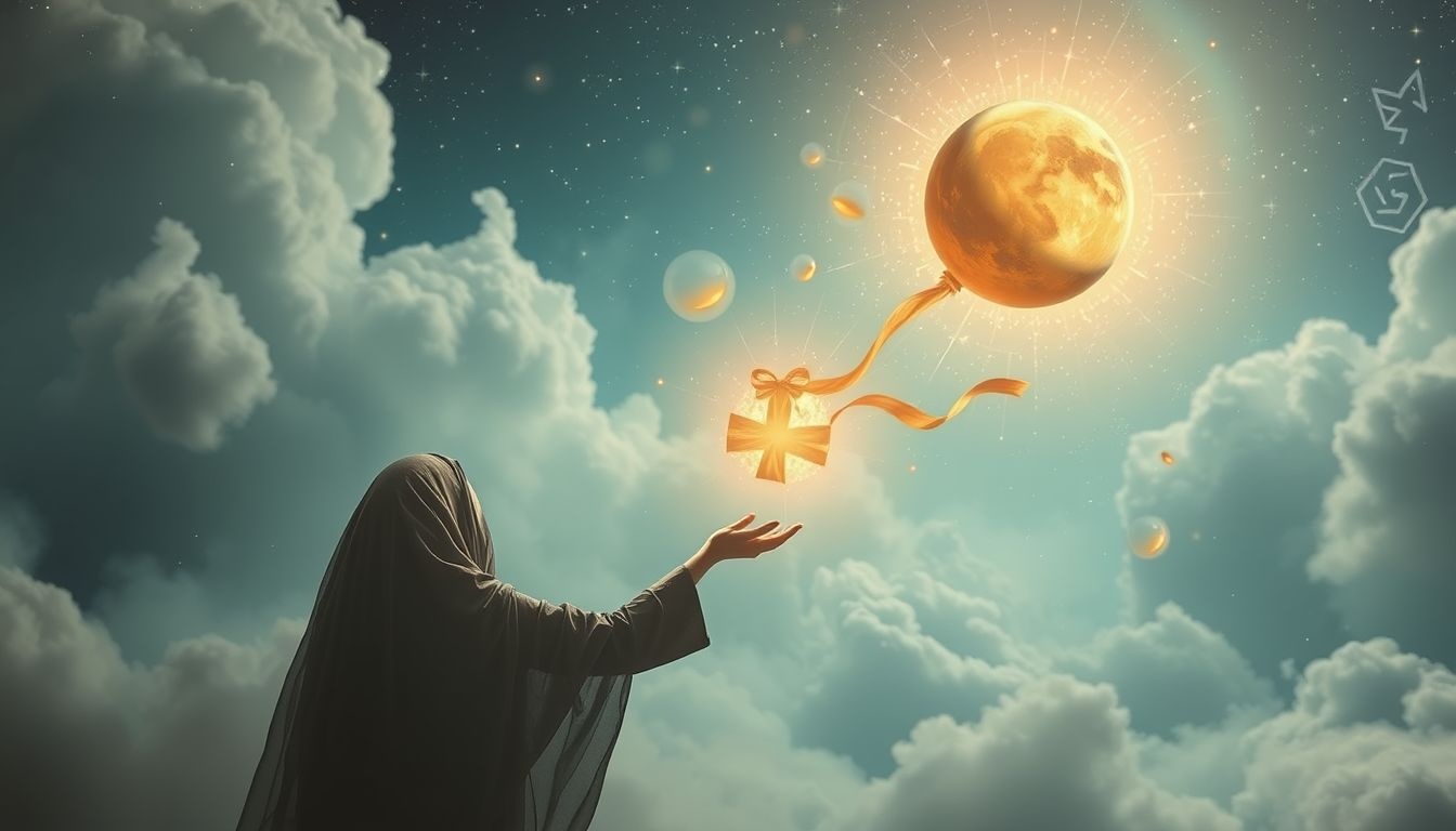 Een onbekende geeft talgkand cadeau symboliseert onverwachte bescherming.