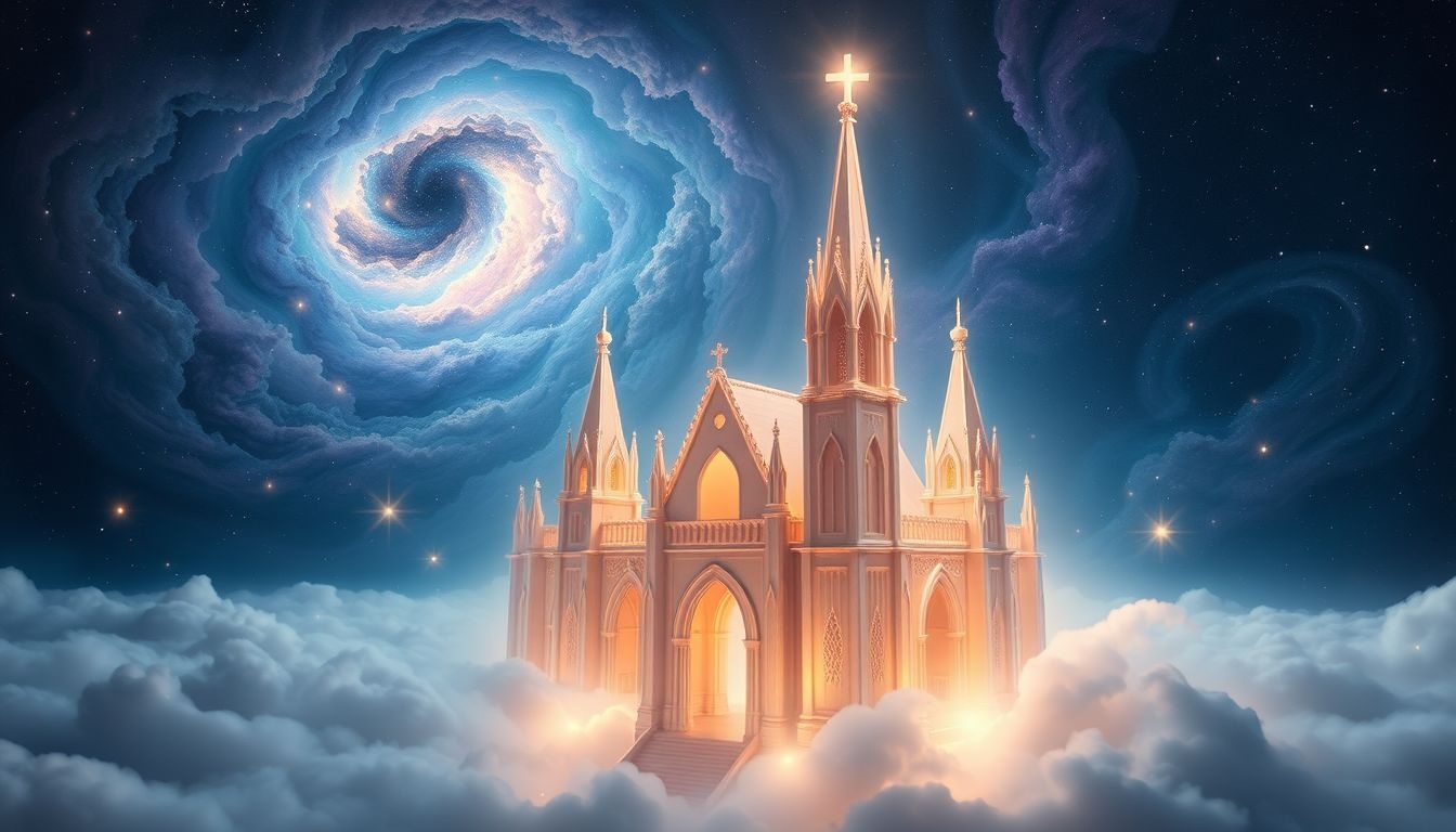 Het bezoeken van een kerk symboliseert spirituele bescherming en begeleiding.