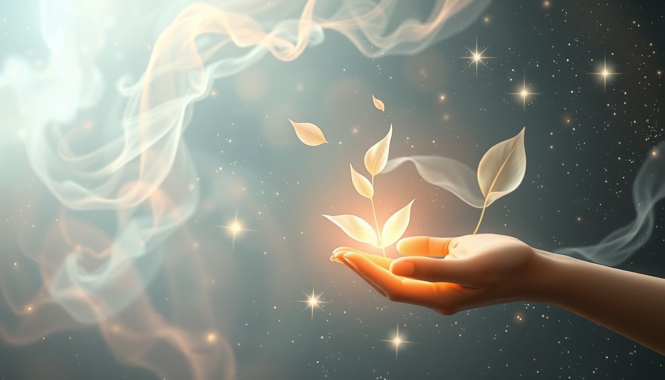 Het weggeven van een zijdeplant symboliseert het delen van innerlijke groei.