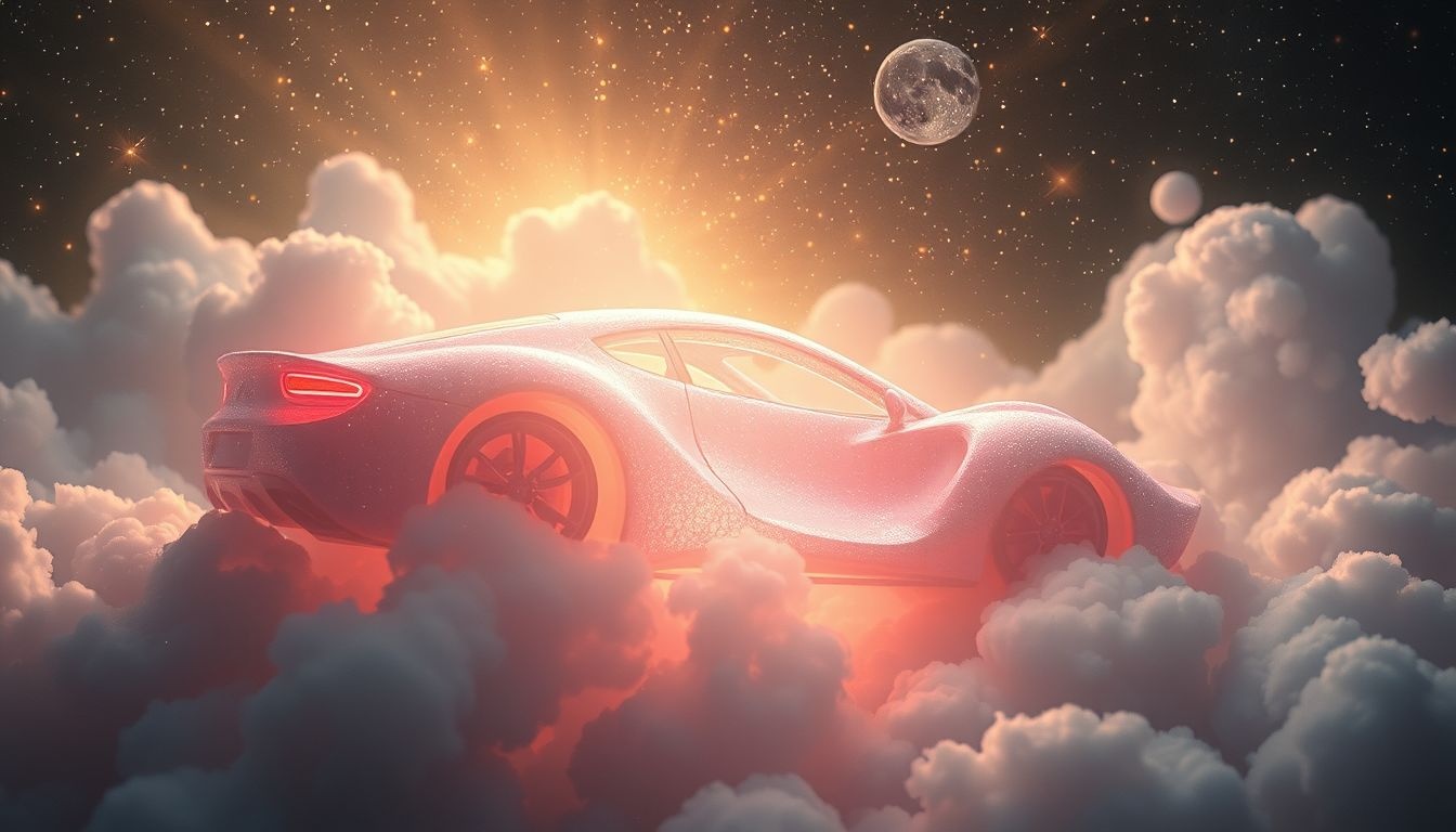 Dauw op een auto symboliseert nieuwe kansen na emotionele vernieuwing.
