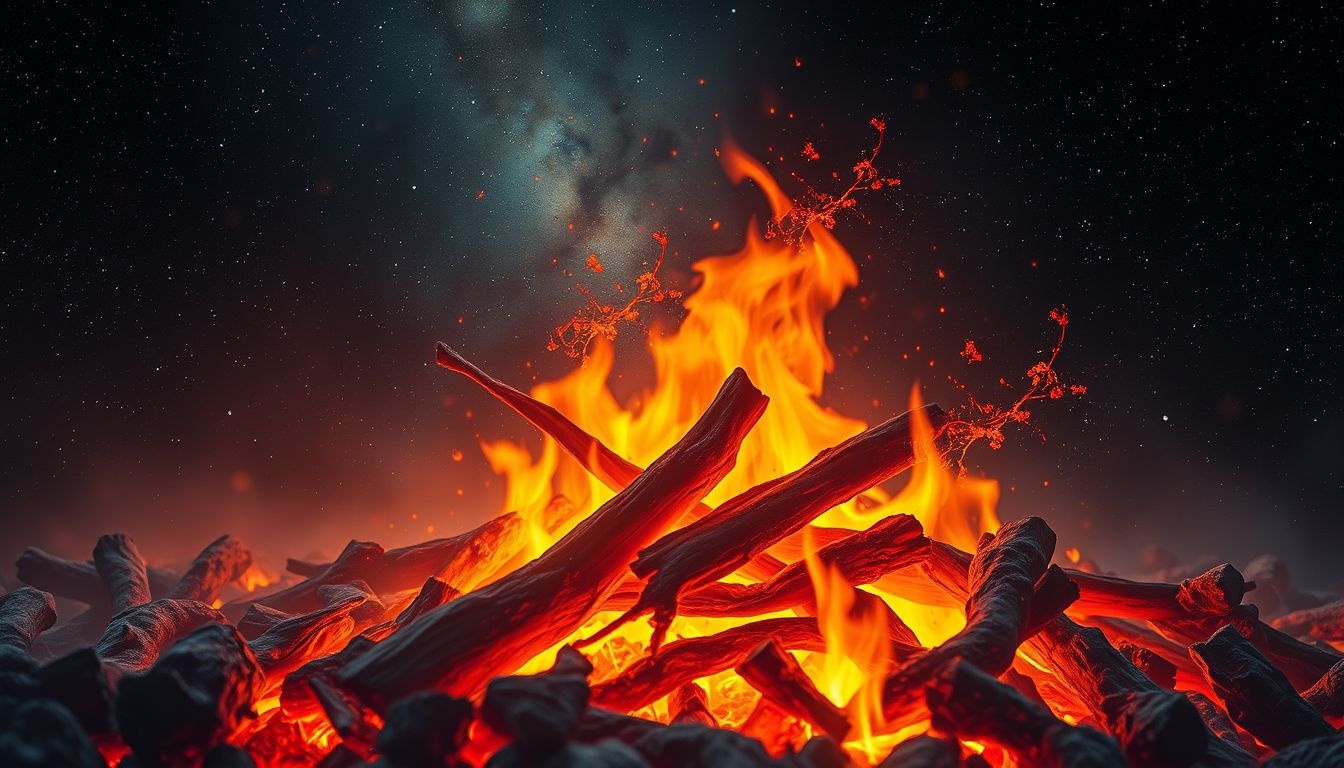 Dromen over brandhout symboliseert vaak comfort en innerlijke warmte.