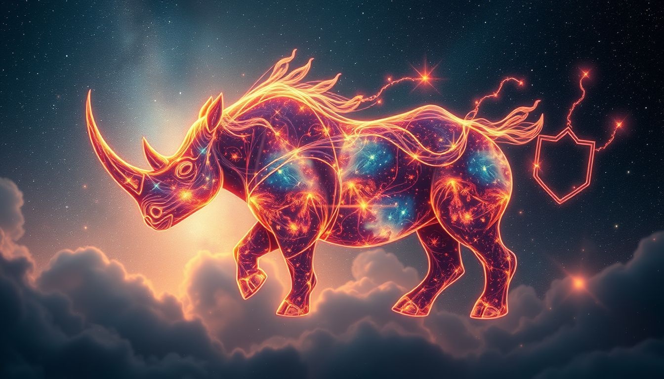 Dromen over een neushoorn symboliseren kracht, bescherming en vastberadenheid.