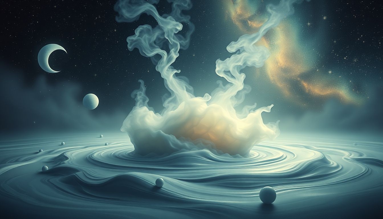 Een stoomketel in water symboliseert emotionele reiniging en kracht.