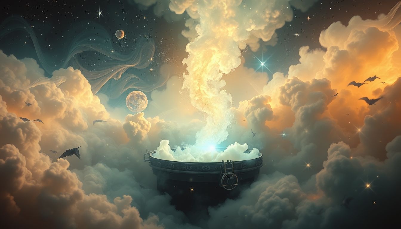 De droom symboliseert onverwachte inspiratie en innerlijke transformatie.