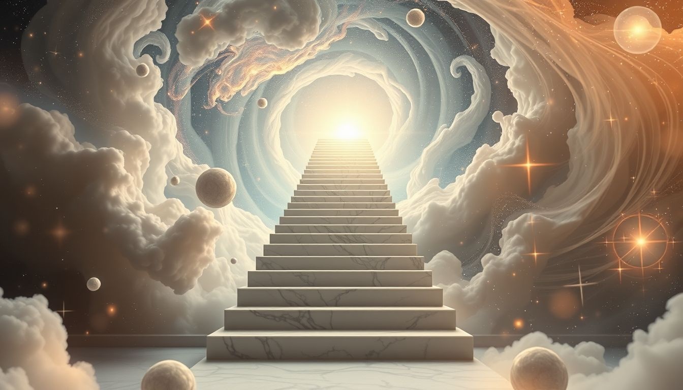 Een marmeren trap symboliseert groei, ambitie en succeservaring.