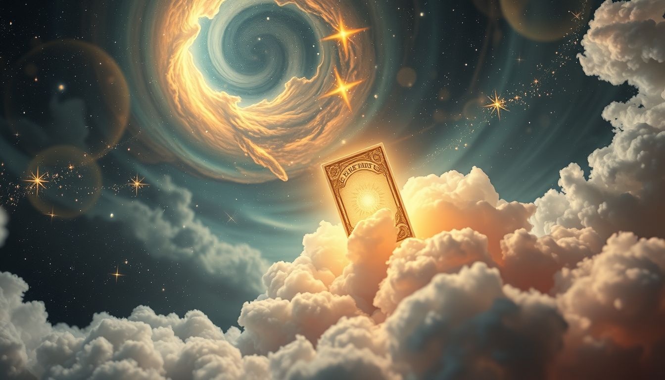 Een oude wenskaart in droom symboliseert herinneringen en verloren verbindingen.