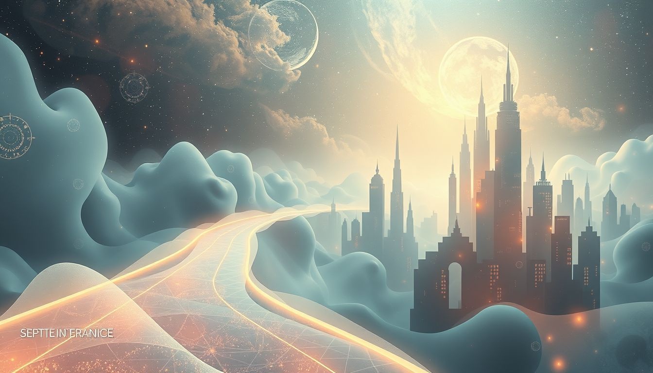 Een voetpad in de stad symboliseert levenskeuzes en sociale relaties.