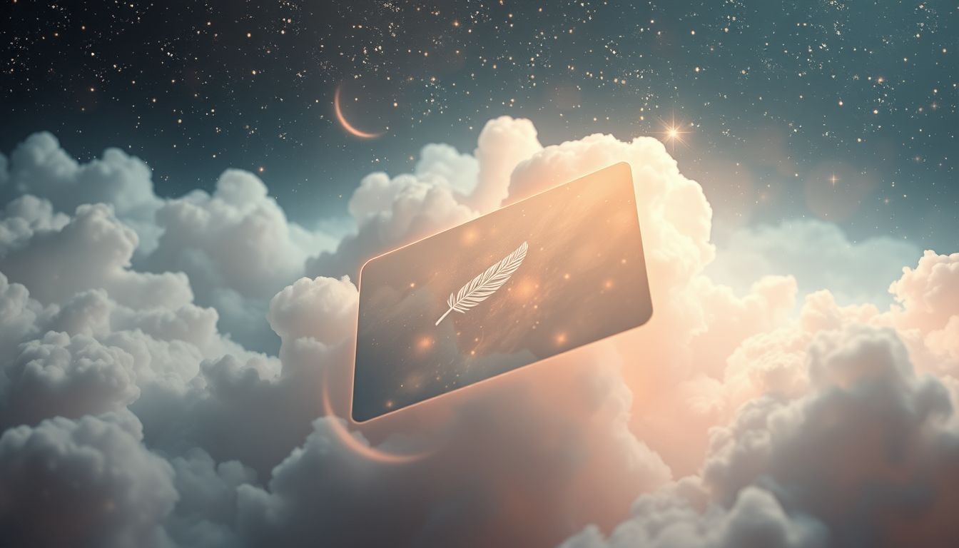 Een condoleance wenskaart in dromen symboliseert rouw en verwerking.