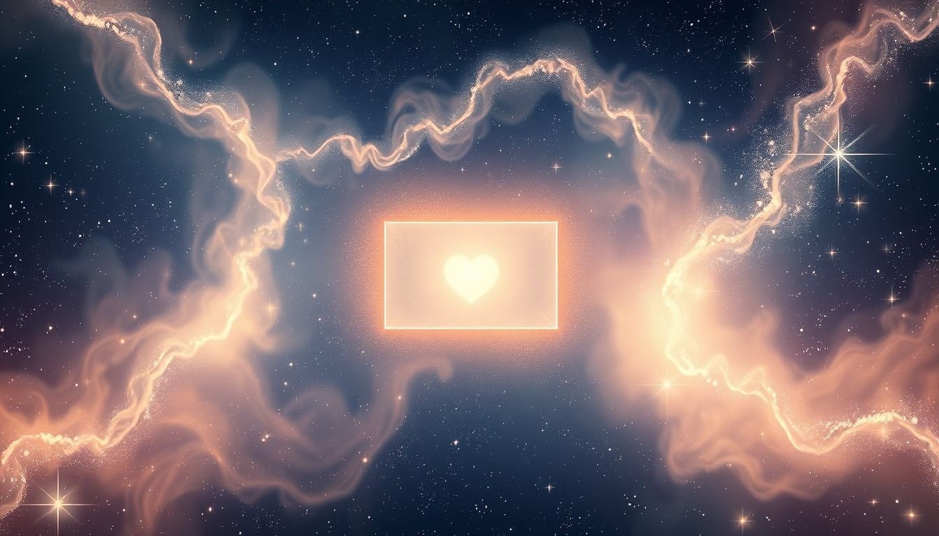 Een wenskaart met uitnodiging symboliseert nieuwe kansen en hoop.